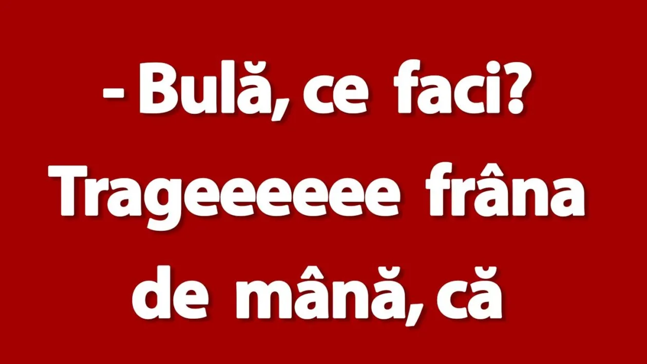 BANC | Bulă, instructorul și frâna de mână