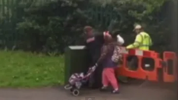 Ca la piaţă în mijlocul străzii! Ce i-a făcut o femeie unui bărbat, după ce s-au luat la ceartă dintr-un motiv stupid