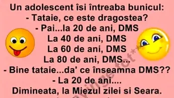 Bancul sfârșitului de săptămână | „Tataie, ce este dragostea?”