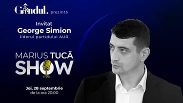 Marius Tucă Show începe joi, 28 septembrie, de la ora 20.00, live pe gândul.ro. Invitat: George Simion