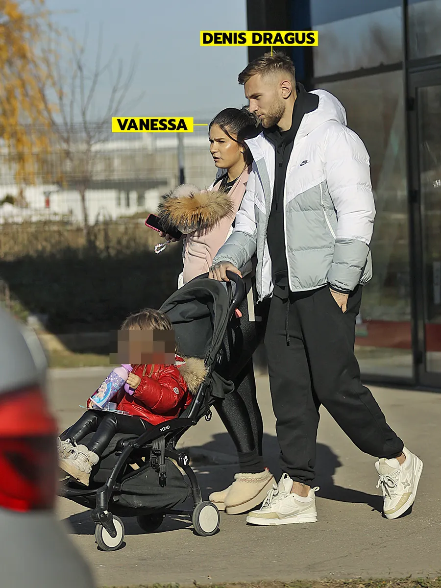 Denis Drăguș, alături de Vanessa, și de copii