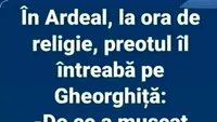 Bancul dimineții | De ce a mușcat Adam din măr, de fapt