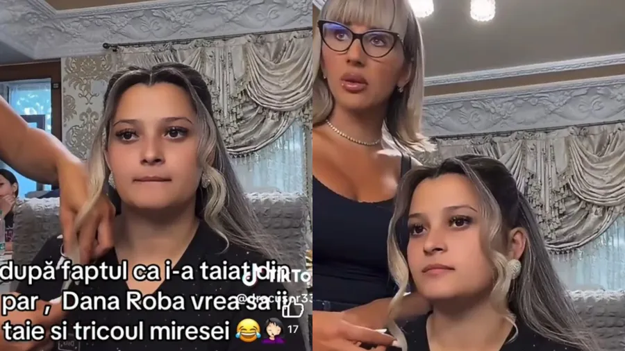 Dana Roba a ”comis-o” din nou. Ce i-a răspuns o mireasă, după ce a vrut să-i taie hainele: ”Trebuie să plec la cununie”