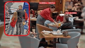 Gabriela Cristea şi Tavi Clonda au marcat sfârşitul furtunii cu o prăjitură în mall! Codul roșu a trecut, dar de tentații n-au scăpat!