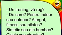 BANC | „De care trening doriți?”