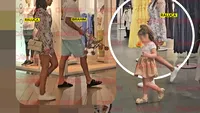 Raluca Pastramă și fostul soț joacă dublu rol în războiul pentru copil. În instanță, cu ghearele scoase, la mall par o familie fericită!