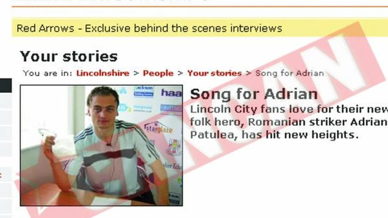 Unui fotbalist roman din Anglia i s-a compus propriul imn