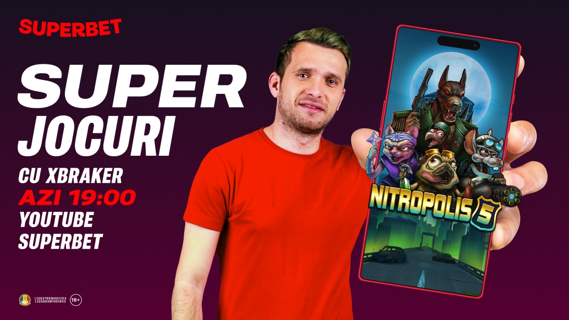 (P) E miercuri? SuperJocurile sunt live pe Youtube Superbet