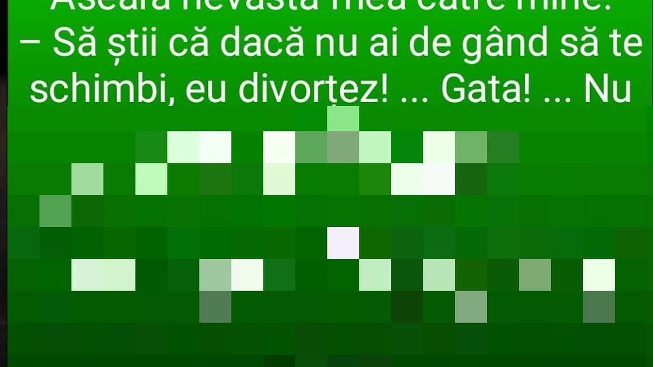 Bancul zilei! Aseară, nevastă-mea către mine: "Dacă nu ai de gând să te schimbi, eu divorţez..."