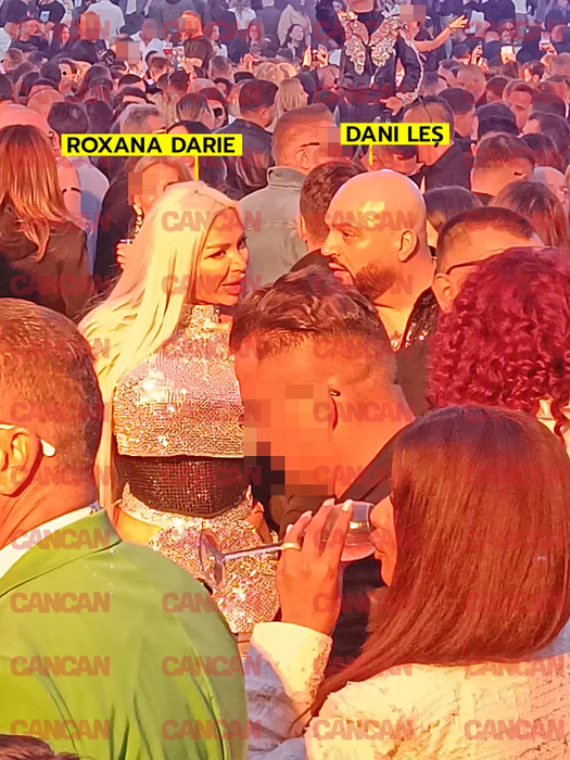 Dani Leș și Roxana, în mijlocul petrecerii