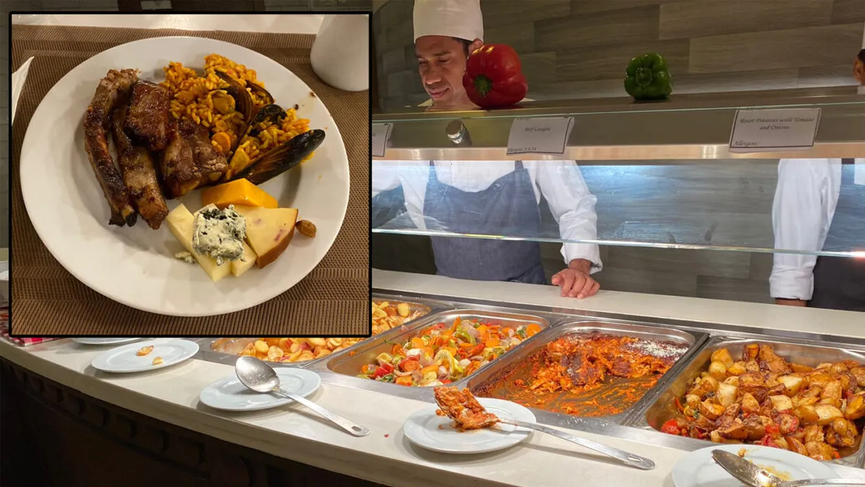 Așa arată un concediu de 8.200 lei în Malta! Ce au primit să mănânce doi turiști români în restaurantul unui hotel de 4 stele din Mellieha