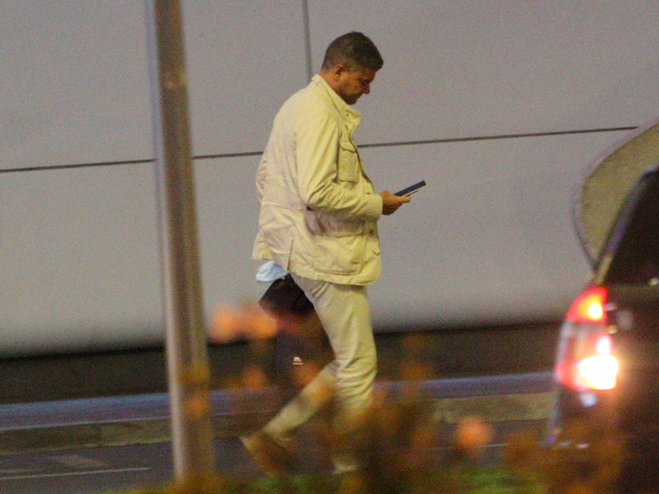 Cristian Boureanu, grăbit, la mall