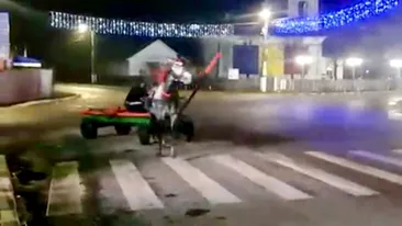 Un căruțaș din Botoșani a ajuns viral pe internet, după ce a făcut drifturi într-o intersecție din oraș | VIDEO