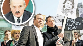 Kevin Spacey si Jude Law au protestat contra ultimului dictator din Europa