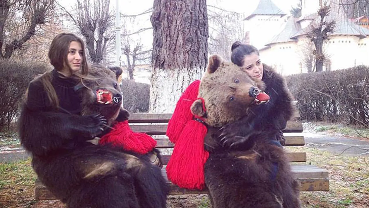 Cand si-a dat capul de urs jos, oamenii au inlemnit! Cum arata, de fapt, chipul de sub masca