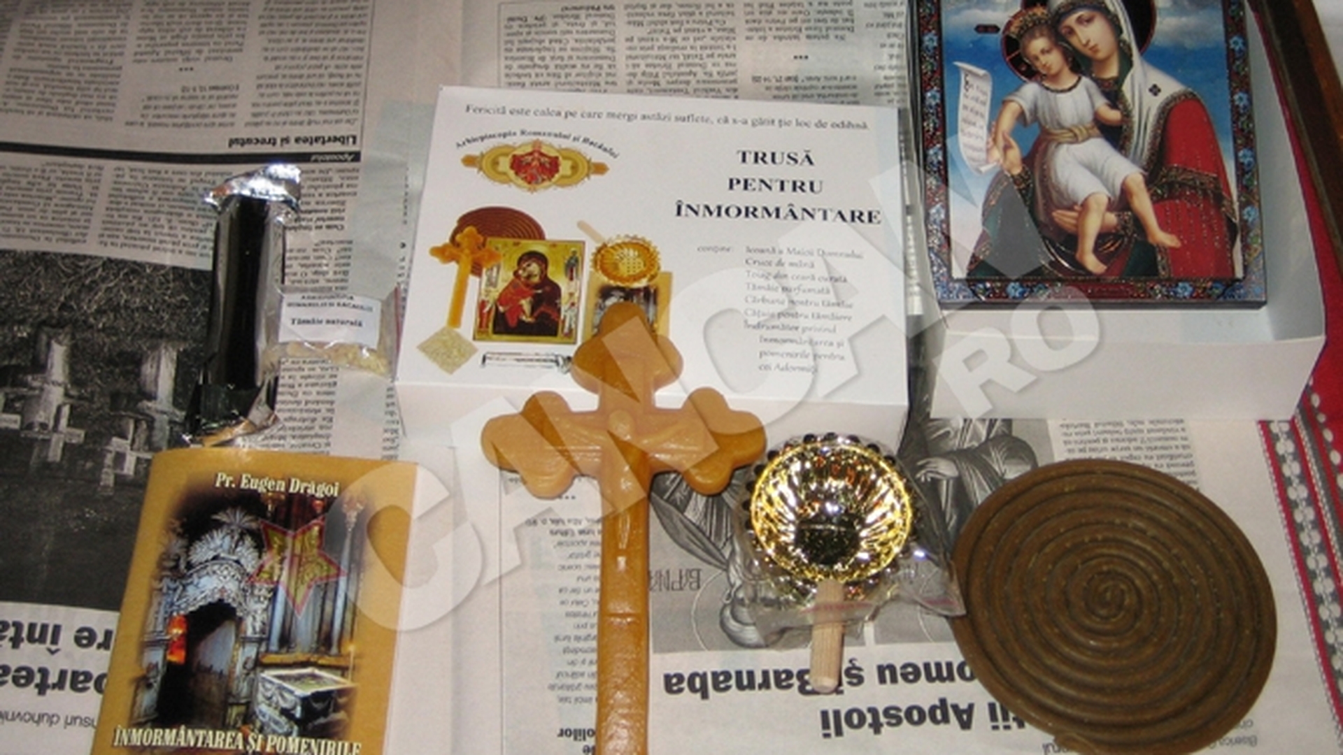 Ce le mai lipsea romanilor! Trusa de inmormantare, la oferta in bisericile din Bacau
