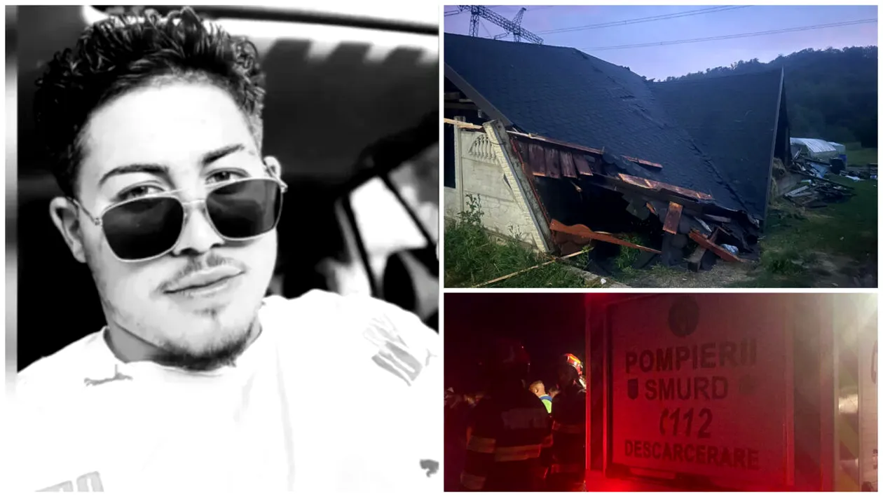 El este tânărul care a murit strivit de un acoperiș în Argeș, în timp ce încerca să se adăpostească de furtună. Octavian avea doar 18 ani
