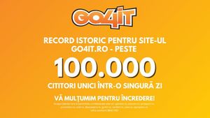 OFICIAL. Record istoric pentru site-ul go4it.ro – peste 100.000 de cititori unici într-o singură zi