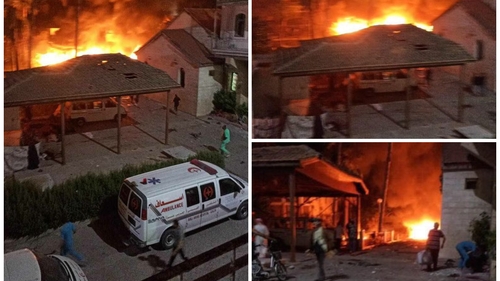 O rachetă a lovit un spital din Gaza. Sunt sute de morți, cele două tabere dau vina una pe alta pentru dezastru