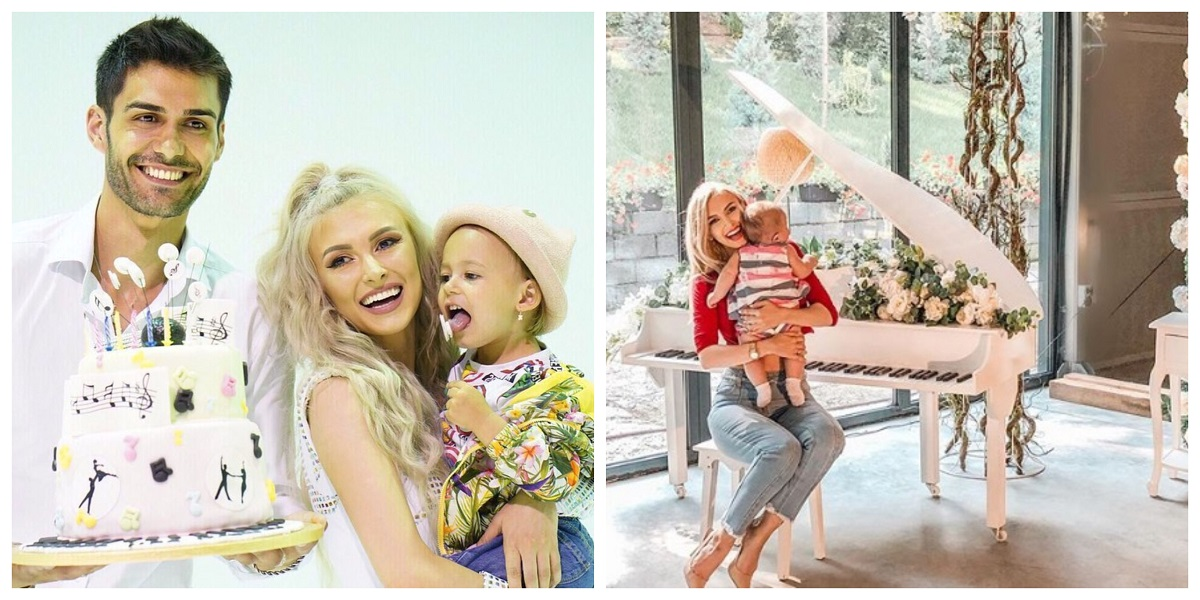 Andreea Bălan NU îi mai ascunde fața micuței Clara! Artista și George Burcea, poze de album alături de fiicele lor