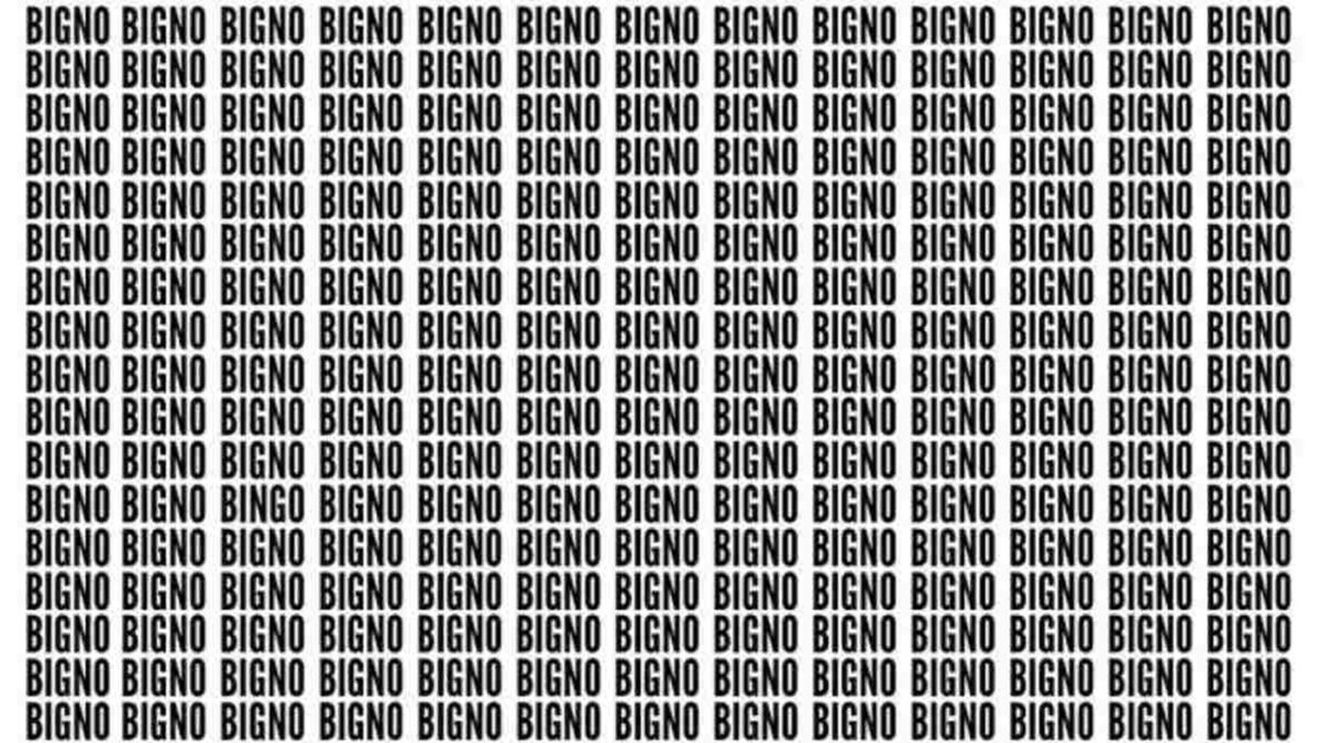 Iluzie optică virală | Găsiți cuvântul "bingo" în cel mult 5 secunde