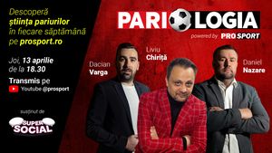 PROSPORT lansează PARIOLOGIA, o emisiune cu Liviu Chiriță, cel care a câștigat 165.000 de euro cu un bilet fabulos, jurnalistul Daniel Nazare și Dacian Varga, fost campion al României!