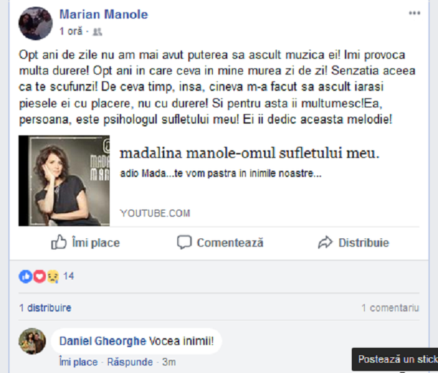 Fratele Mădălinei Manole și-a vindecat rana dureroasă din suflet. Mărturisiri sfâșietoare despre „fata cu părul de foc”: „Opt ani în care ceva din mine murea zi de zi”