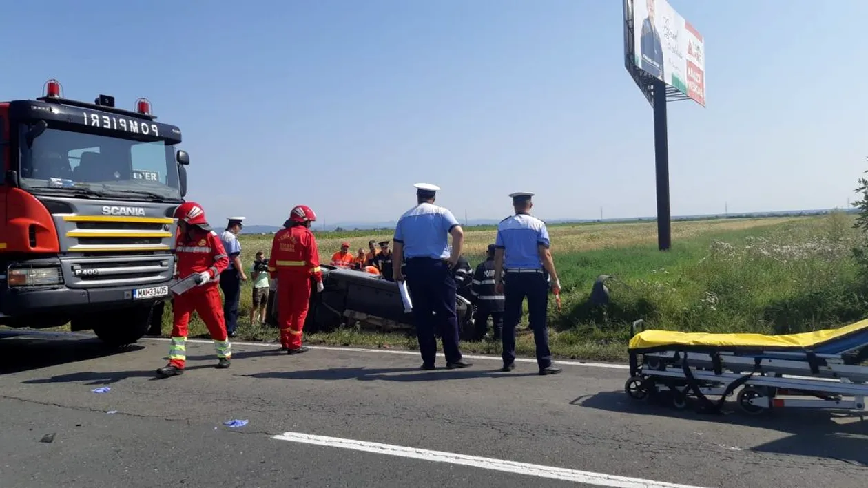 Accident grav în județul Dâmbovița. Patru persoane au murit, a cincea este rănită grav | Foto + Video