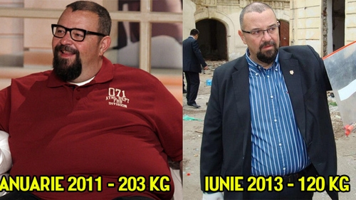 Piedone a slabit 83 de kilograme in doi ani! Vezi aici cine l-a obligat sa slabeasca si la ce solutii extreme a recurs primarul!