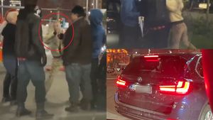 Scandal cu pumni în trafic, la Piața Victoriei! O blondină cu BMW X5 s-a năpustit asupra unui bărbat. Ce a urmat
