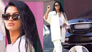 ”Regina” lui Florin Salam e ce trebuie: Mercedes top, ochelari Christian Dior (450 €) & adidași Yeezy Boost (2.400 €)