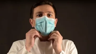 Incredibil cum arată un asistent din Iași după ce a purtat zile la rând masca de protecție! Tânărul are răni pe față