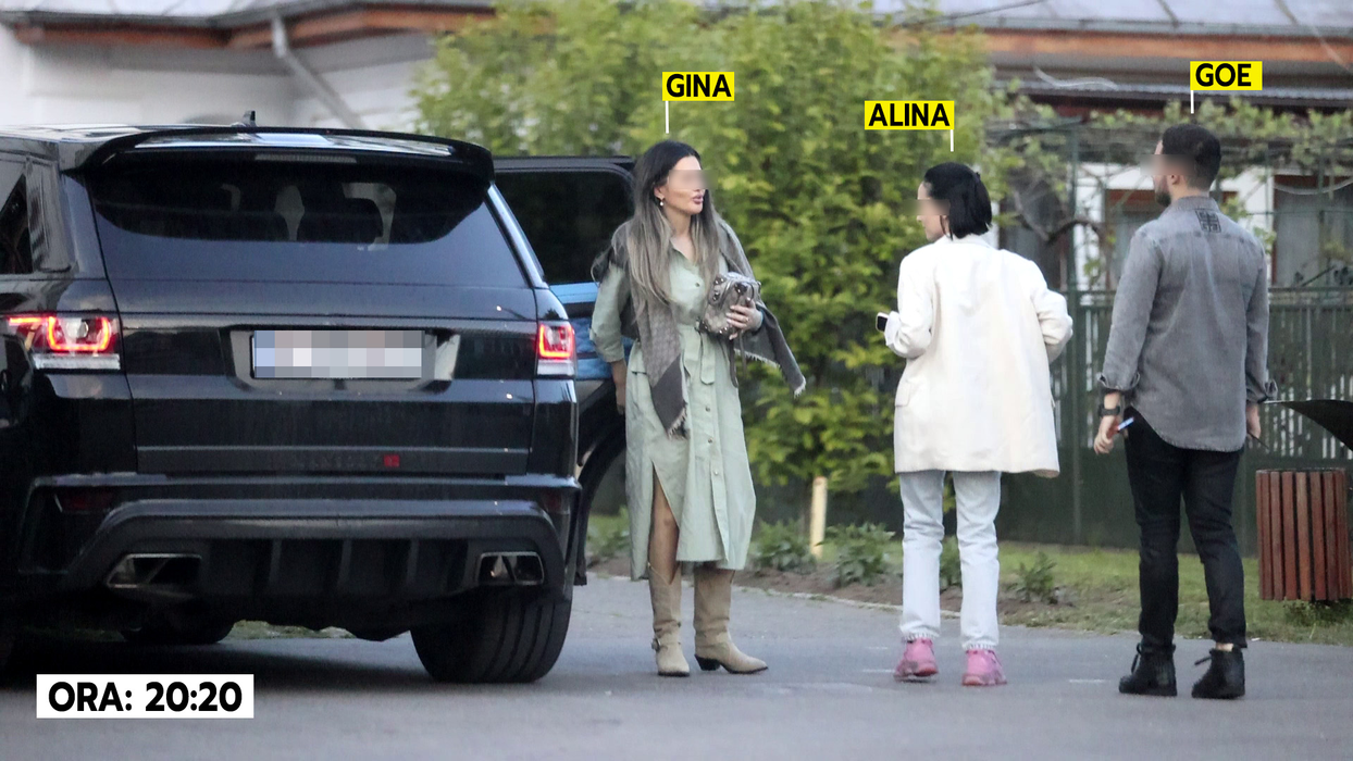 Gina, Goe si Alina ajung la Mănăstirea Țigănești (Foto: CANCAN.RO)