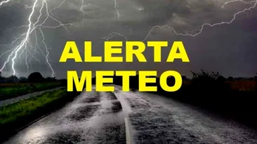Atenţionare ANM de vreme severă până la ora 21.00. 23 de judeţe din România sunt afectate de atenţionarea meteo