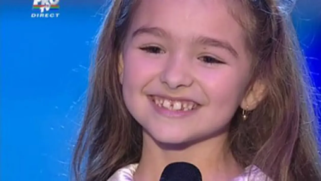 Rebeca, preferata lui Mihai Petre de la Romanii au talent, de nerecunoscut! Are 10 ani, dar arata ca o domnisoara si poarta tocuri
