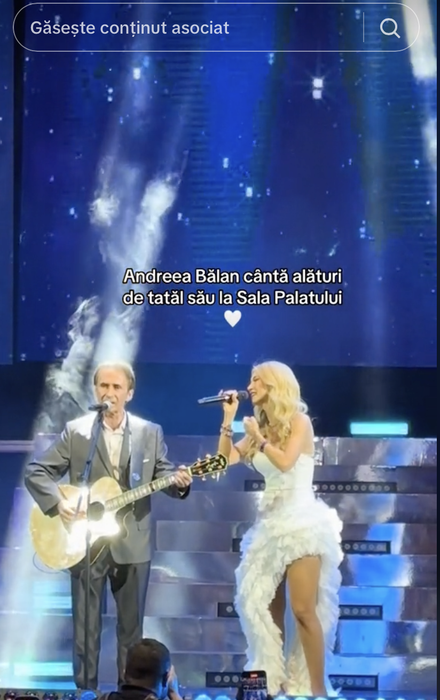 Andreea Bălan și tatăl ei s-au împăcat! Ce i-a mărturisit Săndel Bălan, în fața tuturor de la Sala Palatului