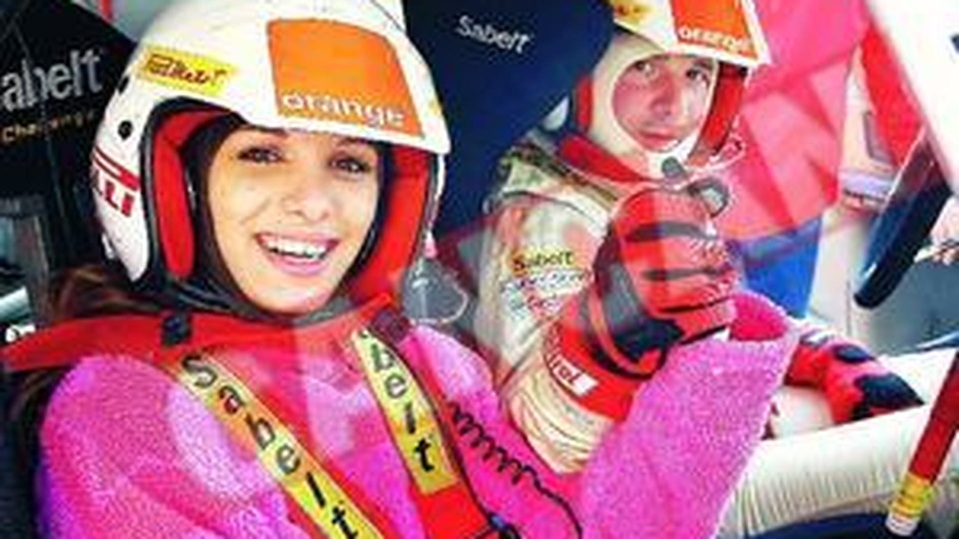 Sorana a fost copilot pe o masina de raliu