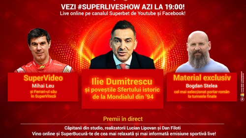 Urmărește la SuperLive Show cum am picat admiterea la Stanford, în urmă cu 26 de ani! Ilie Dumitrescu va retrăi momentul Suedia din studio!