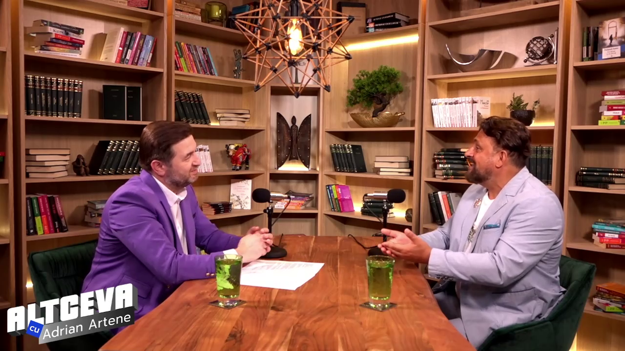 Podcastul poate fi urmărit integral pe canalul de YouTube ”ALTCEVA cu Adrian Artene” / (Sursa: Captură video)
