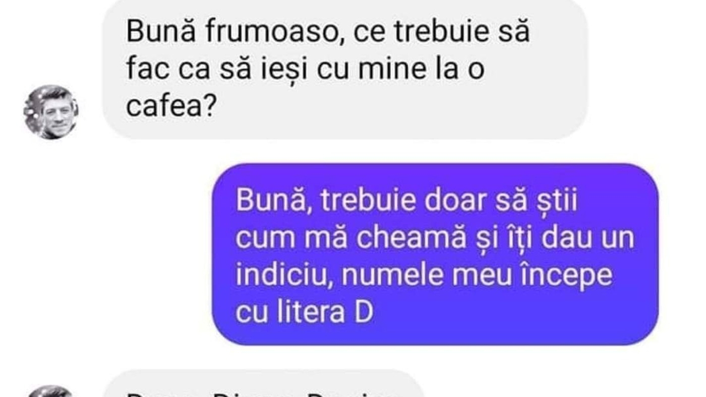 BANCUL ZILEI | "Ce trebuie să fac ca să ieși cu mine la o cafea?"
