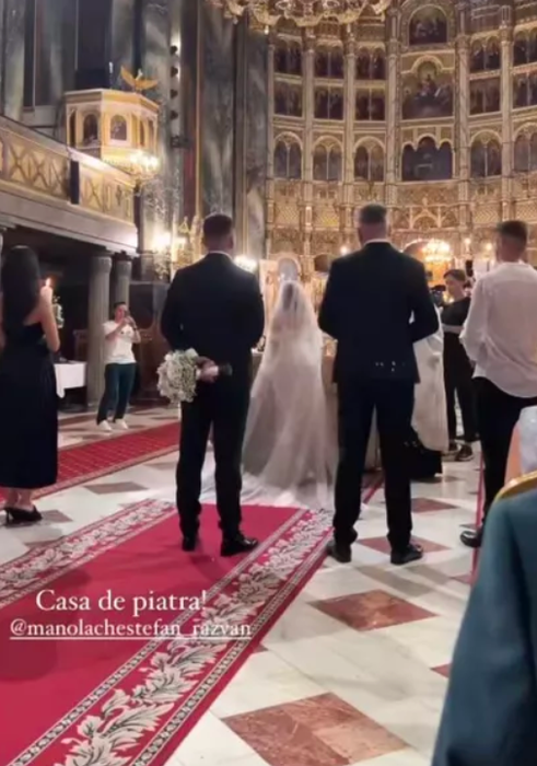 Ștefan Manolache s-a însurat cu Alexandra Dogaru / Foto: Captură Video