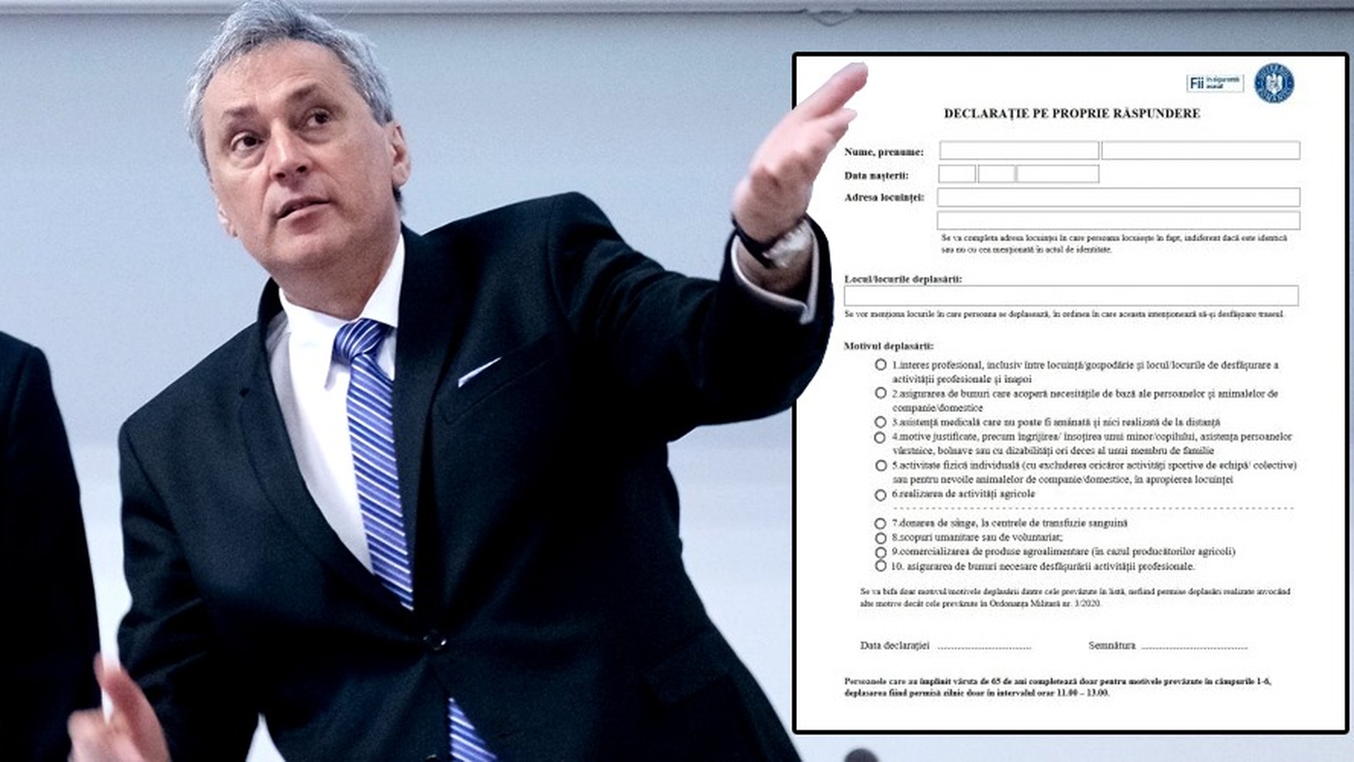 Cum arată declarația pe proprie răspundere de care vom avea nevoie după 15 mai. Ce trebuie completat