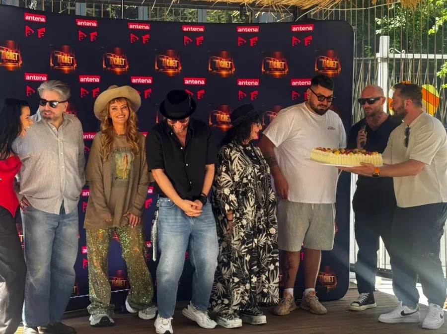 Micutzu a fost sărbătorit de colegii lui de la emisiunea The Ticket