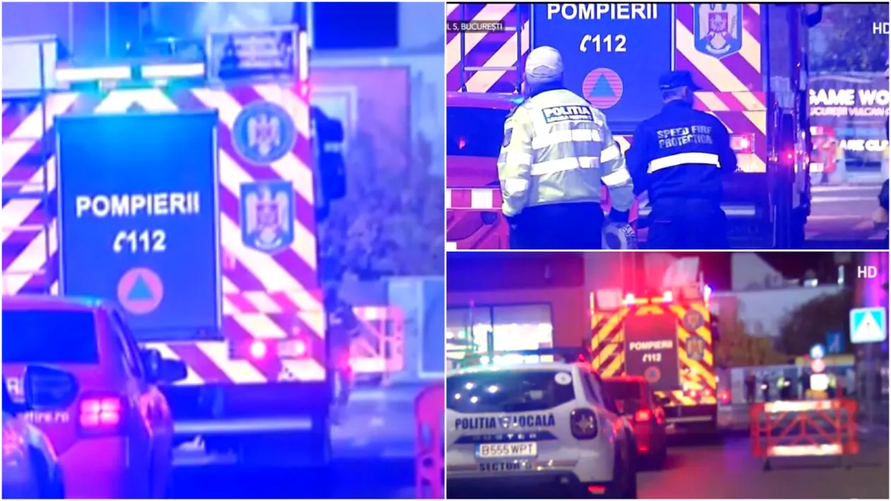 Alertă în sectorul 5! Supermarket evacuat din cauza mirosului puternic de gaze. Pompierii intervin la fața locului