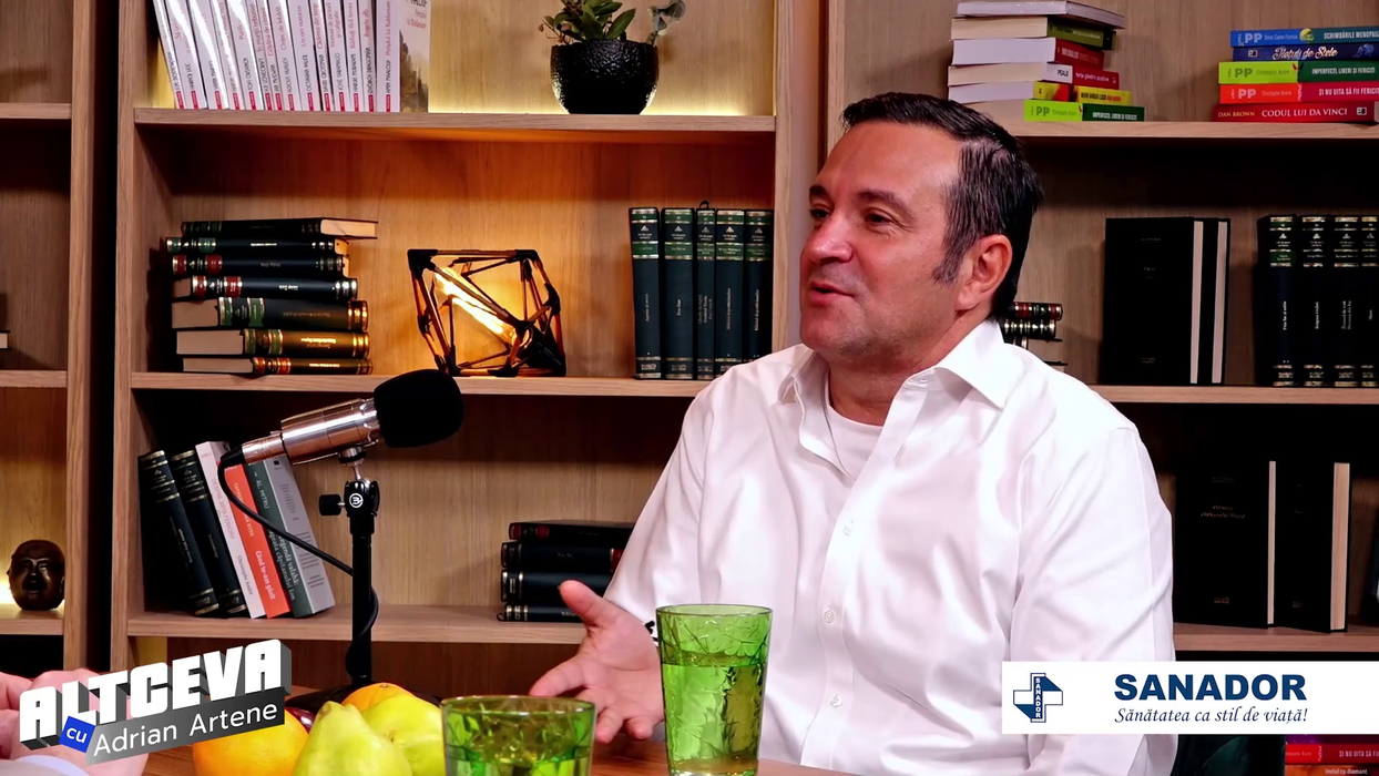 Daniel Buzdugan este cel mai recent invitat al podcastului "ALTCEVA cu Adrian Artene", difuzat pe canalul de YouTube cu același nume (Foto: captură video)