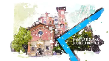 Biserica italiană, locul în care se oficiază slujbe în trei limbi. Simbolul Bucureștiului te cucerește încă de la intrare