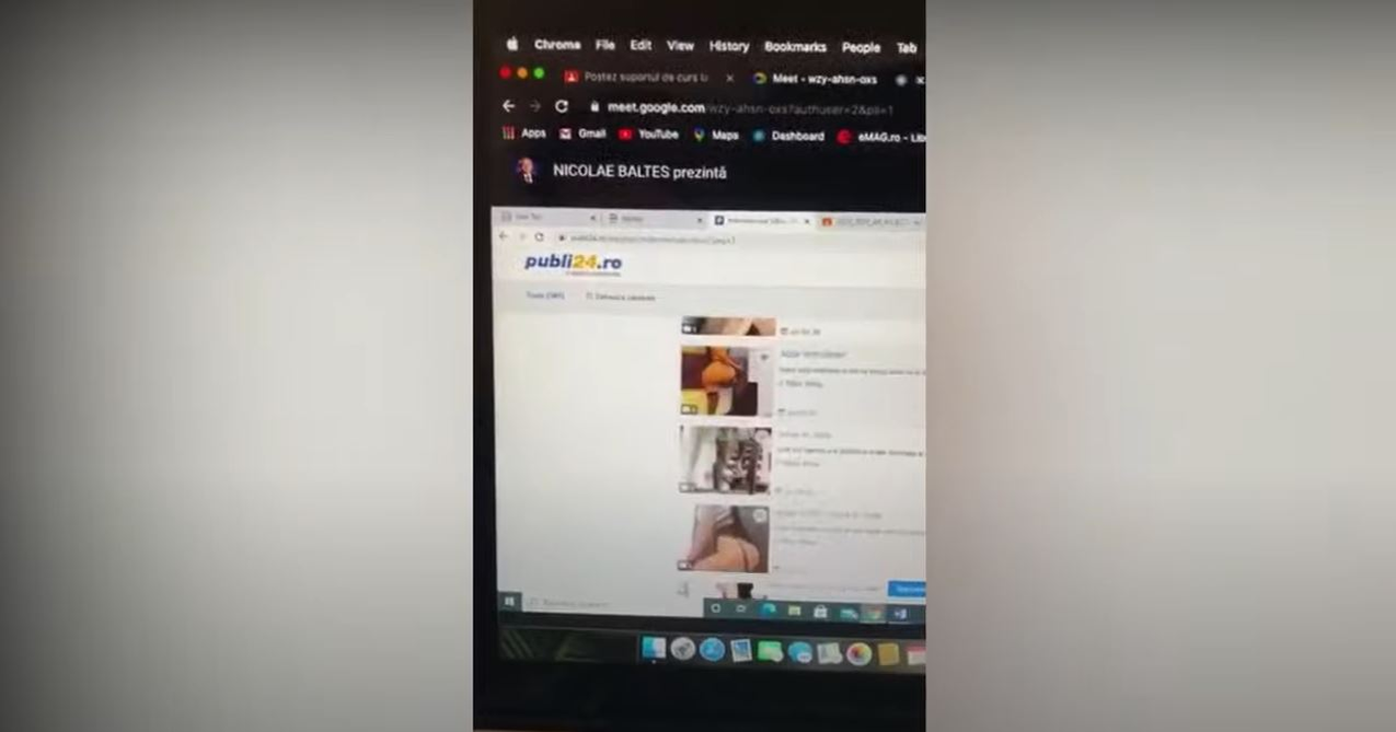 Profesor universitar din Sibiu, filmat de studenţi în timp ce naviga pe site-uri erotice: “Voi formula plângere penală” | FOTO & VIDEO