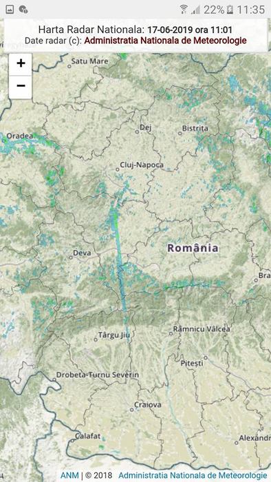 Ce lucru bizar a văzut un român ieri, după ce s-a uitat pe harta ANM a țării noastre. „Îmi apare ceva foarte ciudat”