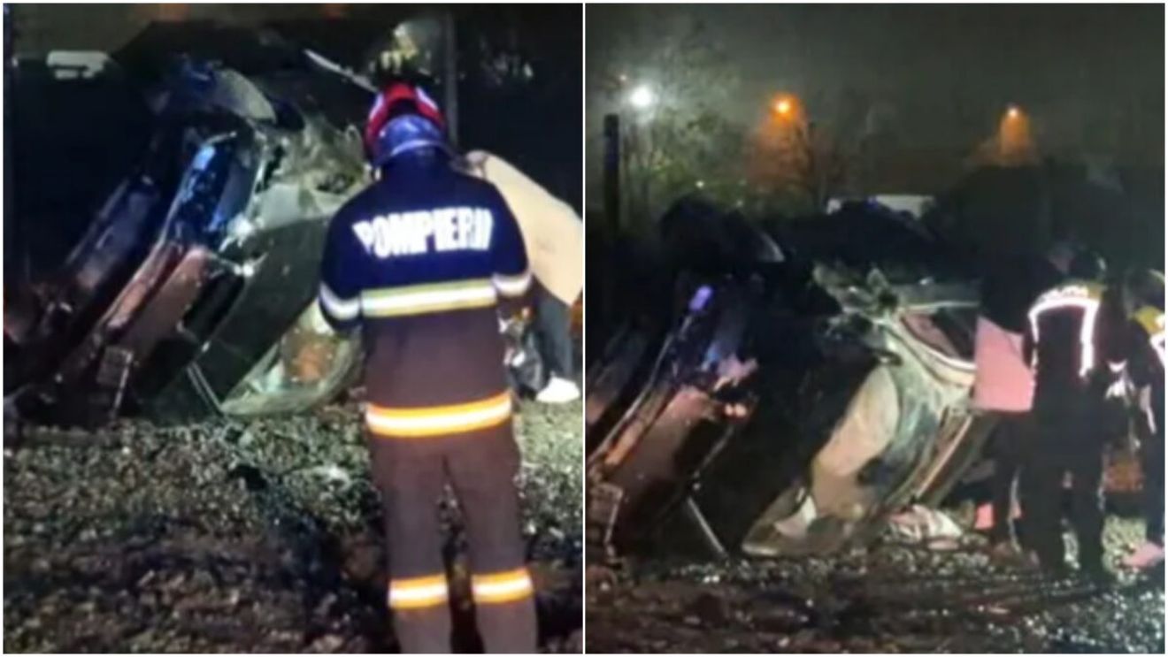 Cine e cântăreața de muzică populară care s-a răsturnat cu mașina în Târgu-Jiu, după ce a lovit un cap de pod. Unde se ducea