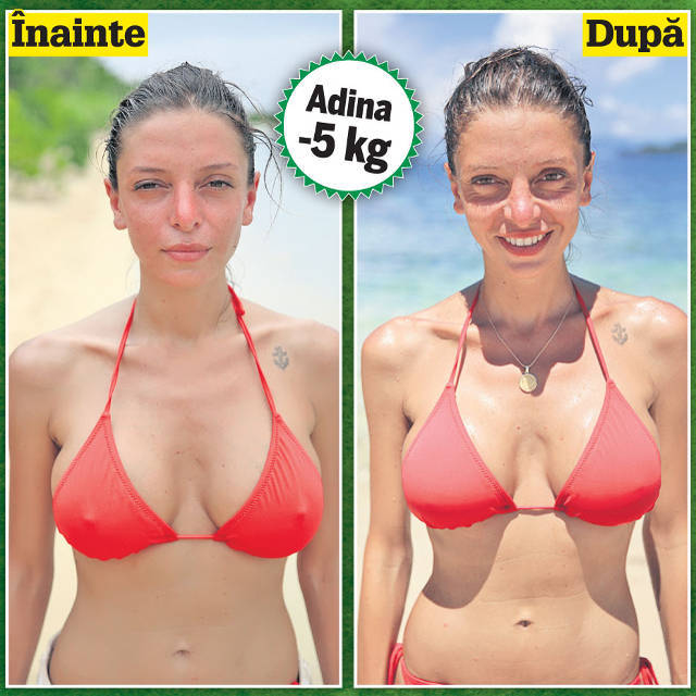 Adina a părăsit "Supravieţuitorul" cu cinci kilograme în minus